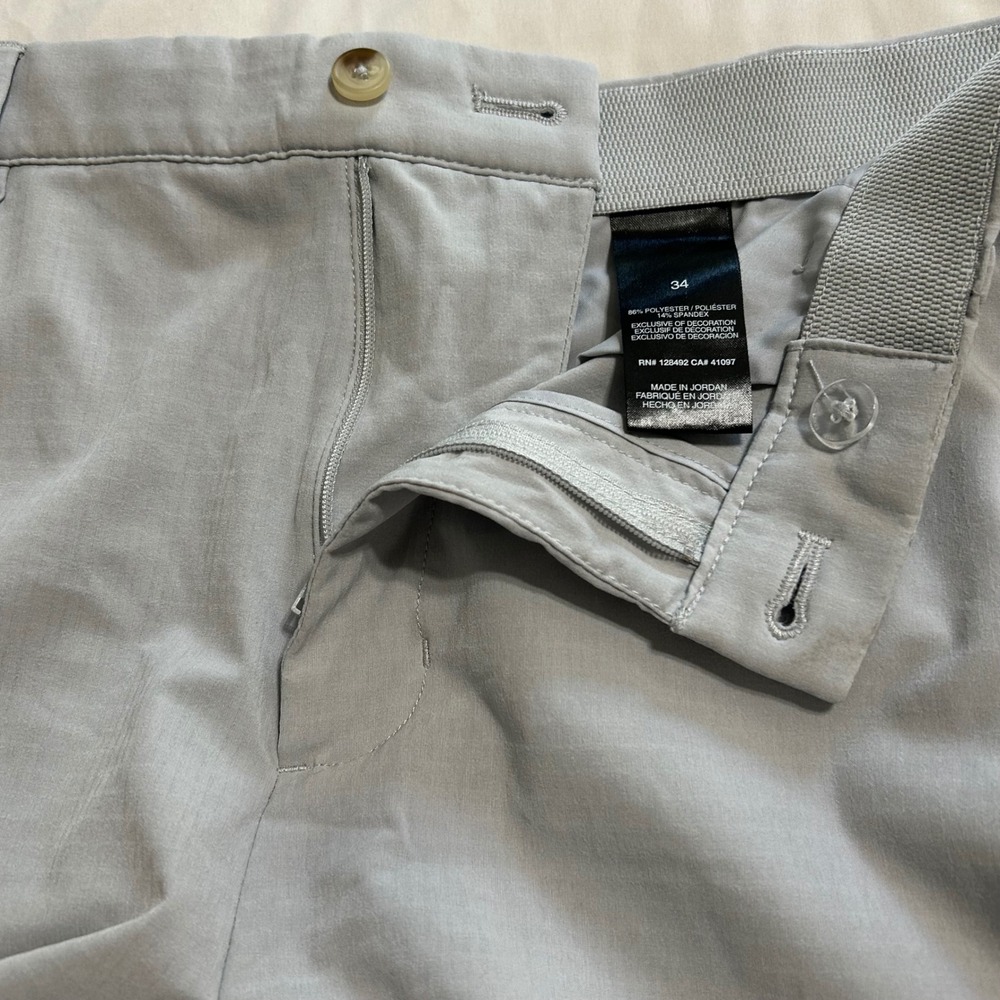 Greg Norman Mens Golf Shorts Lot of 2 Navy Grey Performance Stretch Size 34 - Picture 16 of 16